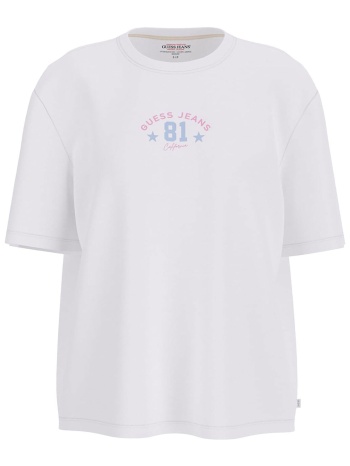 guess γυναικείο t-shirt με λογότυπο regular fit 