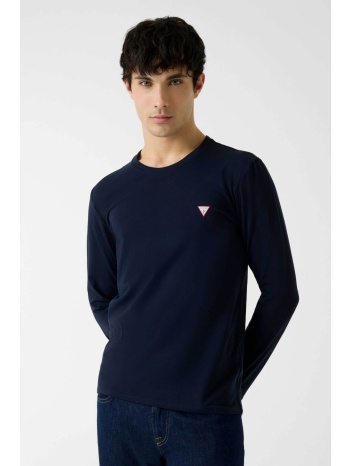 guess ανδρική μακρυμάνικη μπλούζα με λογότυπο slim fit 