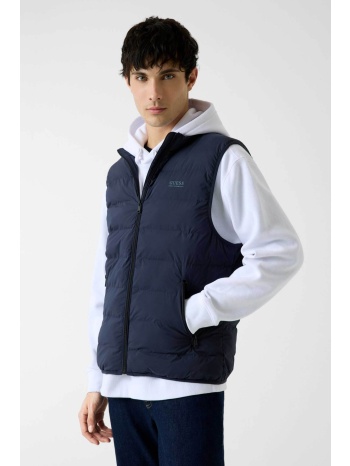 guess ανδρικό αμάνικο μπουφάν με λογότυπο regular fit 