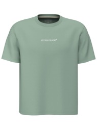 guess ανδρικό t-shirt με λογότυπο slim fit - m4yi52k8hm0 πράσινο