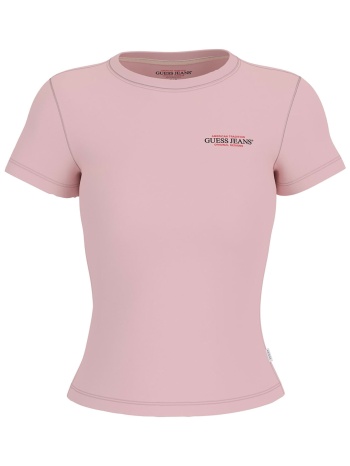 guess γυναικείο t-shirt με λογότυπο slim fit - w4yi02j1314