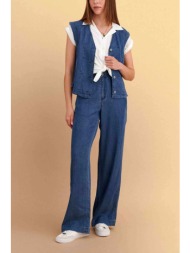 attrativo γυναικείο τζιν παντελόνι straight fit - 9923101 μπλε σκούρο