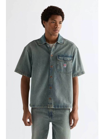 wrangler® ανδρικό denim overshirt relaxed fit - 112378122