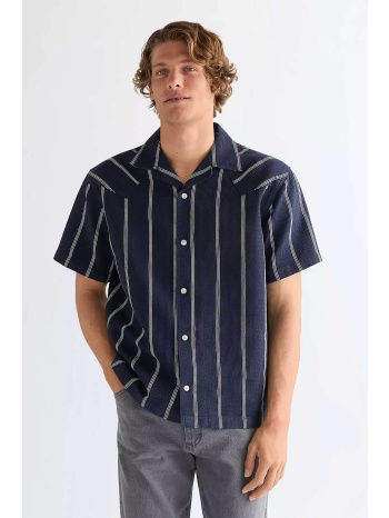 wrangler® ανδρικό κοντομάνικο πουκάμισο με ριγέ σχέδιο