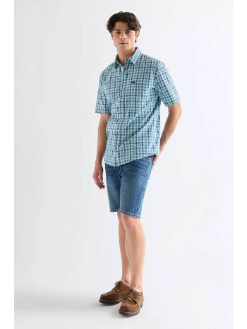 wrangler® ανδρική denim βερμούδα πεντάτσεπη regular fit