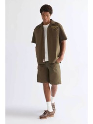 wrangler® ανδρική βερμούδα relaxed fit `utility` - 112379027-** χακί