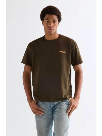 wrangler® ανδρικό t-shirt με lettering boxy fit `vintage` 