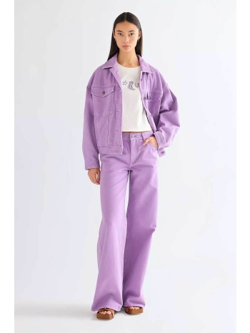 wrangler® γυναικείο τζιν παντελόνι πεντάτσεπο wide leg 