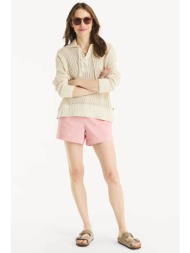 nautica γυναικείο σορτς classic fit - 45b700 ροζ