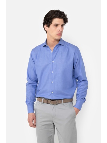the bostonians ανδρικό πουκάμισο μονόχρωμο custom fit
