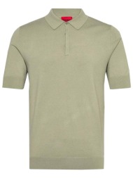 hugo boss ανδρική μπλούζα πόλο μονόχρωμη regular fit `dimers` - 50536672 πράσινο ανοιχτό