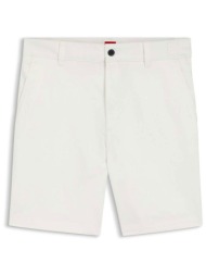hugo boss ανδρική chino βερμούδα slim fit `genar 261s` - 50567293 λευκό