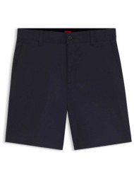hugo boss ανδρική chino βερμούδα slim fit `genar 261s` - 50567293 μπλε σκούρο