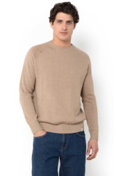 the bostonians ανδρικό πουλόβερ regular fit - mr1085 μπεζ