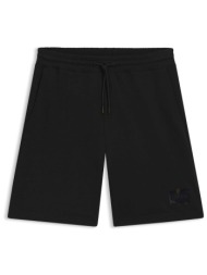 hugo boss ανδρικό σορτς με logo patch `darix` - 50557471 μαύρο