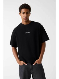guess ανδρικό t-shirt με logo regular fit - m6rp14kd461 μαύρο