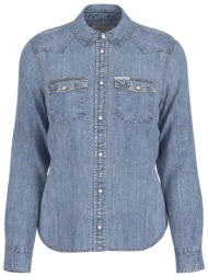 guess γυναικείο πουκάμισο denim slim fit - w5rh35d5m81 denim blue ανοιχτό