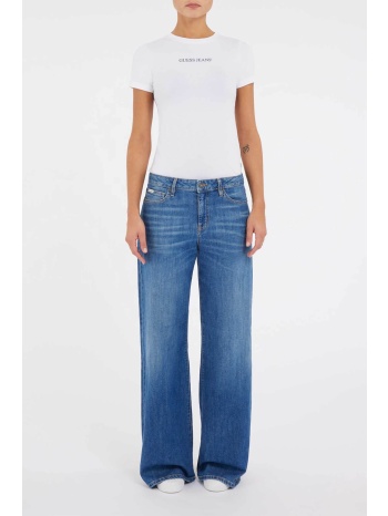 guess γυναικείο τζιν παντελόνι πεντάτσεπο wide leg `g13` 