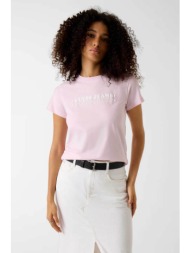 guess γυναικείο t-shirt με λογότυπο regular fit - w6gic5k8hm0 ροζ