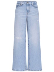 guess γυναικείο τζιν παντελόνι πεντάτσεπο wide leg `g11` - w6ra0yd6531 denim blue