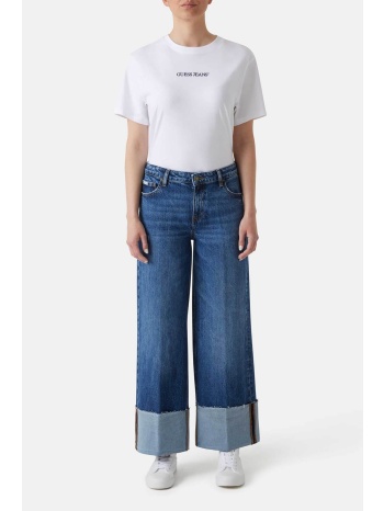 guess γυναικείο τζιν παντελόνι πεντάτσεπο wide leg 