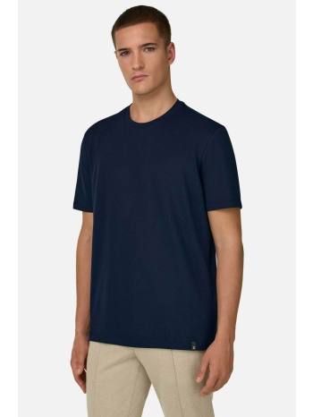 boggi milano ανδρικό πικέ t-shirt μονόχρωμο regular fit