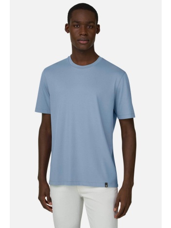 boggi milano ανδρικό πικέ t-shirt μονόχρωμο regular fit