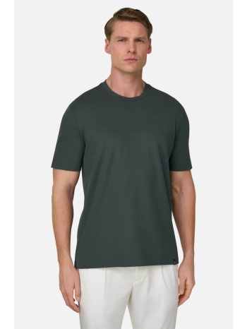boggi milano ανδρικό πικέ t-shirt μονόχρωμο regular fit