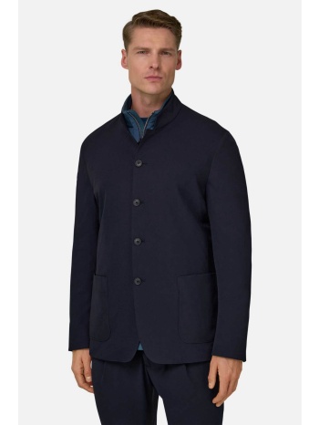 boggi milano ανδρικό σακάκι με nehru γιακά regular fit 