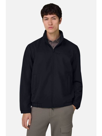 boggi milano ανδρικό bomber jacket μονόχρωμο regular fit 