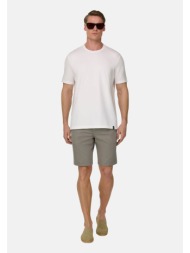 boggi milano ανδρική βερμούδα chino regular fit - bo26p077104 λαδί