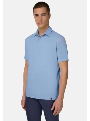 boggi milano ανδρική πόλο μπλούζα μονόχρωμη regular fit