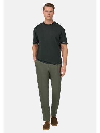 boggi milano ανδρικό λινό παντελόνι tapered fit 