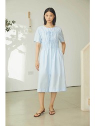 jovonna london γυναικείο φόρεμα σεμιζιέ με κέντημα `alenka` - alenka/dress/ss26 σιελ