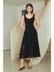 jovonna london γυναικείο φόρεμα με κέντημα `nerida` - nerida/dress/ss26 μαύρο