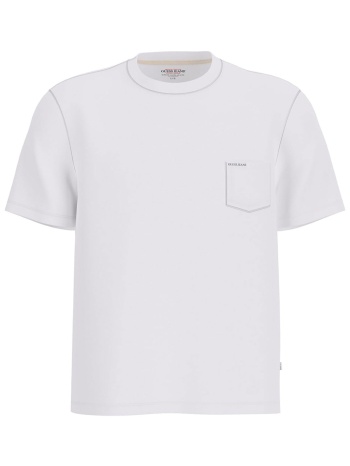guess ανδρικό t-shirt με τσέπη στο στήθος - m5ri74k8fq4