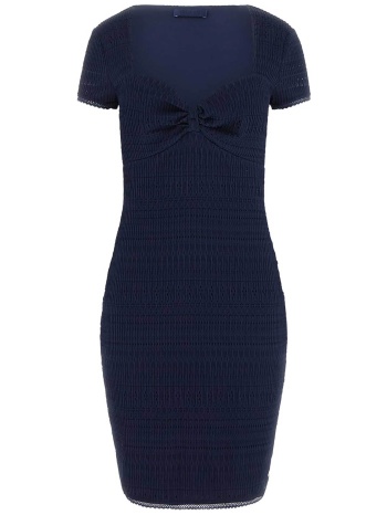 guess γυναικείο mini φόρεμα με πλεκτό σχέδιο regular fit 