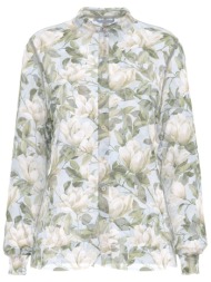 guess γυναικείο πουκάμισο με floral print regular fit `clouis` - w6rh73wdw82 κρέμ