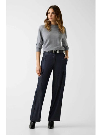 guess γυναικείο denim παντελόνι cargo relaxed fit 