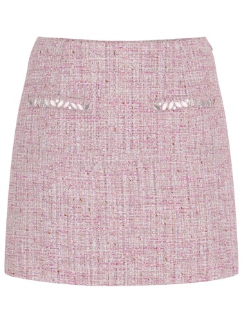 guess γυναικεία mini tweed φούστα regular fit - w6rd56wj632