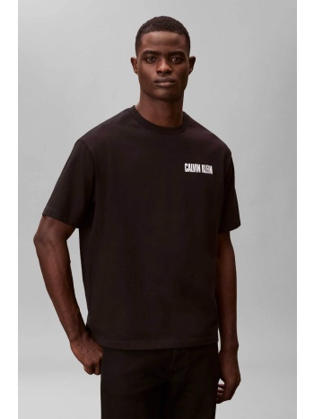 calvin klein jeans ανδρικό t-shirt μονόχρωμο με λογότυπο σε προσφορά