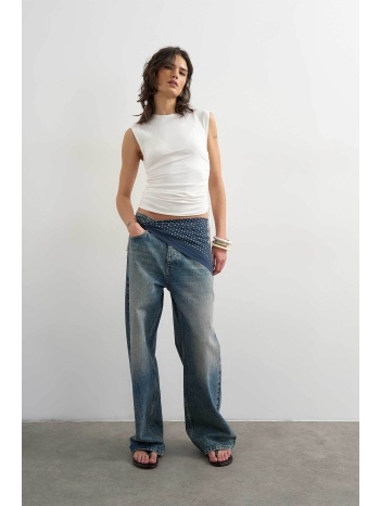 topshop γυναικείο τοπ με σούρα στο πλάι `guri` - 31001083