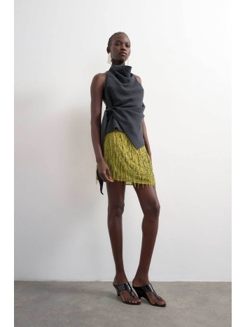topshop γυναικεία mini φούστα με παγιέτα `rhea` - 31001146