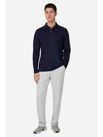 boggi milano ανδρικό παντελόνι φόρμας μονόχρωμο relaxed fit σε προσφορά