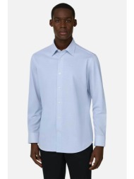 boggi milano ανδρικό πουκάμισο μονόχρωμο regular fit - bo26p019301 γαλάζιο