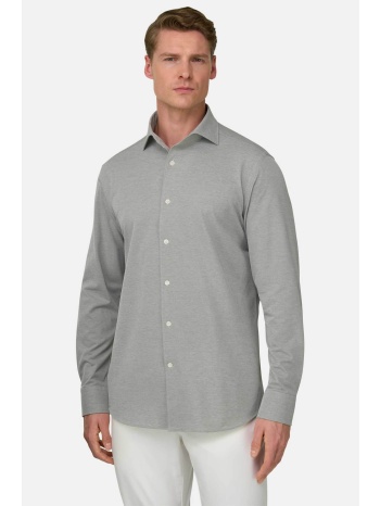 boggi milano ανδρικό πουκάμισο μονόχρωμο regular fit 