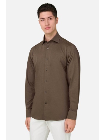 boggi milano ανδρικό πουκάμισο μονόχρωμο regular fit 
