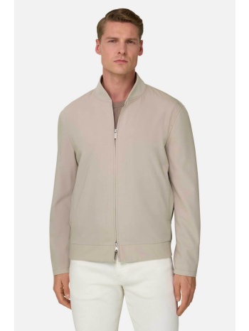 boggi milano ανδρικό bomber jacket μονόχρωμο regular fit 
