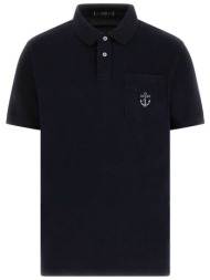 guess ανδρική μπλούζα πόλο κοντομάνικη slim fit - m6gp48k3476 σκούρο μπλε