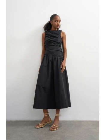 topshop γυναικείο midi φόρεμα ντραπέ `caros` - 31001683